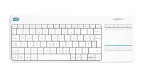 Clavier QWERTY Logitech sans fil Touch Keyboard K400 Plus Blanc - 920-007128
