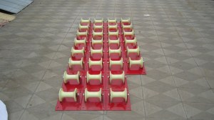 Cable drum rollers