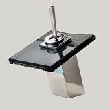 Moderni Integroitu Vesiputous with Keraaminen venttiili Yksi kahva yksi reikä for Kromi...