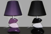 LAMPE DESIGN NOIR BLANC