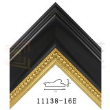 Black Embossed Picture Frame Mouldings 11138