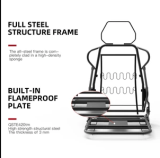 VICTORAGE Echo VE Series PU Leather Office Chair Home Seat(Black Diamond)