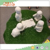 Hot selling life size new Chinese marble cute bonze statues for the buddhist garden dec...