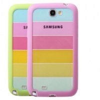 RAINBOW style coque avec bumper souple en PU pour Samsung Galaxy Note II N7100 Galaxy...