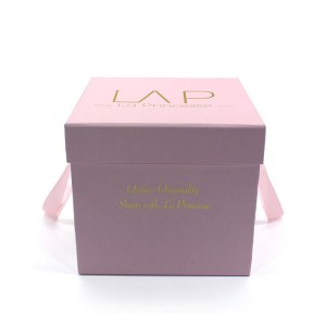 Wholesale High Quality Black Round Paper Luxury Flower Box