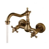 Antiikki Seinäasennus Pyörivä with Keraaminen venttiili Kaksi kahvaa kaksi reikää for...