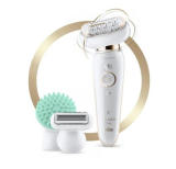 BRAUN Épilateur Silk-épil 9 Flex 9020 et 6 accessoires dont tête de massage en profondeur.