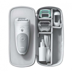 BRAUN Épilateur Wet & Dry Silk-épil 5 et 5 accessoires, dont une tête de rasoir.