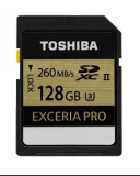 Toshiba Carte SD Exceria Pro N101 UHS2 U3 128GB THN-N101K1280E6