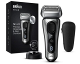 BRAUN Rasoir Series 8 8417s Wet & Dry avec chargeur et étui de voyage (Noir/Argent)