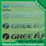 Customize Logo Electroformed Thin Metal label Name Plate Adhesive nickel sticker namepl...