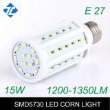 15W LED Corn Lights E27 SMD 5730 1600~1800lm 360 Degree LED Lamps 200-230V Warm White...