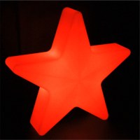 Illuminated rechargeable waterproof led star lamp