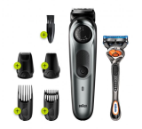 Braun Tondeuse à barbe Homme & Tondeuse à cheveux BT7220 (Argent)