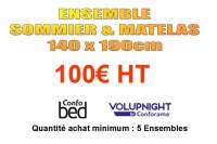 Ensemble Sommier Tapissier + Matelas 140x190cm