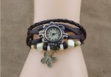 Retro Leather Watch, Leather Wrap Watch, Leather Bracelet Watch, Wrist Leather Watch,...