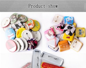 CN-029 Rectangle tinplate badge