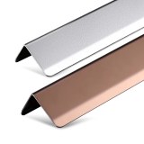 Customized thickness corner angle tile trim pieces coffee gold metal tile trim