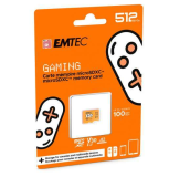 EMTEC 512GB microSDXC UHS-I U3 V30 Gaming Memory Card (Orange)