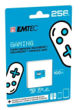EMTEC 256GB microSDXC UHS-I U3 V30 Gaming Memory Card (Bleu)