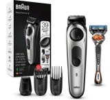 BRAUN Tondeuse à barbe BT5365 +3 accessoires et rasoir ProGlide de Gillette (Argent)