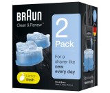 BRAUN Cartouche Clean & Renew pack de 2