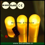 Ivory Moving Wick LED Pillar Candle with Remote