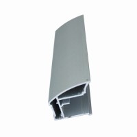 Profilé vertical argenté de 18 mm pour porte coulissante