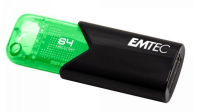 Clé USB 64GB EMTEC B110 Click Easy (Vert) USB 3.2 (20MB/s)