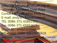 Offer:09CuPCrNi-A|09CuPCrNi-B| Weather Resistant Steel Plate