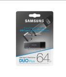 Samsung Clé USB 3.1 + USB-C DUO Plus 64GB MUF-64DB