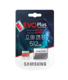 Samsung Carte MicroSDXC EVO+ 512GB avec adaptateur SD - MB-MC512HA/EU