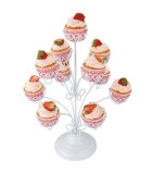 11 Cupcakes Decorated Cupcake Stand With Powder Coating