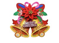 2017 New Christmas Candle Wreath Reindeer Cart Bell And Dog Paper Sticker For Indoor Or...