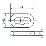 Grade U1 U2 U3 Stud Link Anchor Chain Common Link