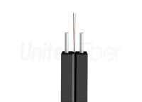 Indoor FTTH Drop Fiber Optic Cable 1 2 4 Fibers GJXH SM G652D G657A1 G657A2 LSZH White/...