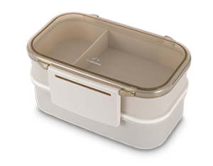 2-layer Plastic Easy Lockable Lunch Box