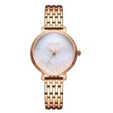 FEATURES OF SS357 ROSE GOLD AND WHITE LADIES WATCH