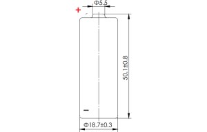 ER18505M Li-SOCl2 Cylindrical Battery