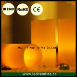 High quality wave top pillar led candle