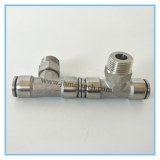 Stainless Steel Tee Male Pneumatic Fittings