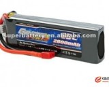 Hunger promotion 11.1v rc lipo battery 2800mAh lithium polymer battery cells pack