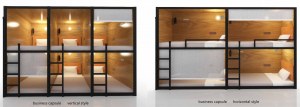 Business capsule bunk bed