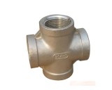 Forged stainless steel cross tee pipe fitting