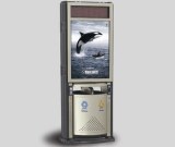 Outdoor advertising lightbox with dustbin F-01