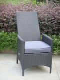 Wicker adjustable chair
