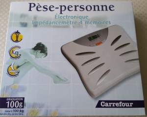 Pèse personne électronique Impédancemètre 4 mémoires