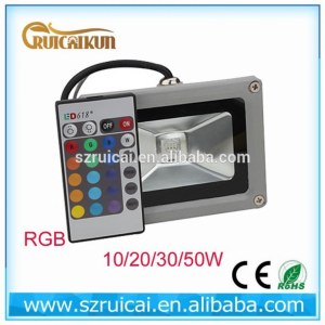 10w 20w 30w 50w rgb led outdoor flood light