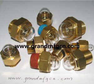 Coolant surge tank Domed Brass Sight Glass window NPT1/2"