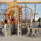 Vente chaude 1000L whisky gin cuivre alcool distillation équipement alcool colonne dist...